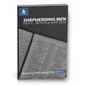 Book titled 'Shepherding Men Part 1 - Winning with God' on a white background